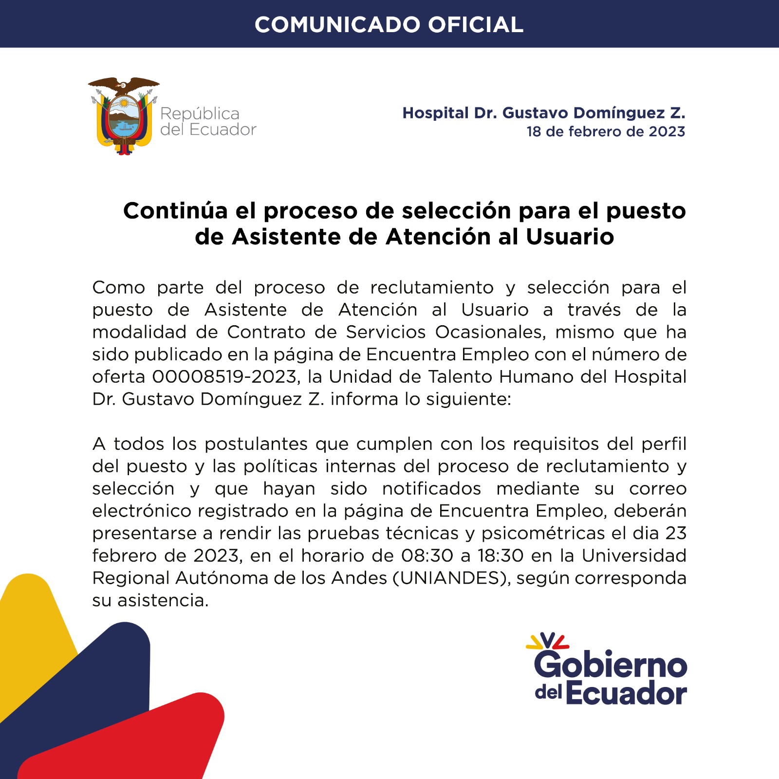 Proceso de Atención al Usuario